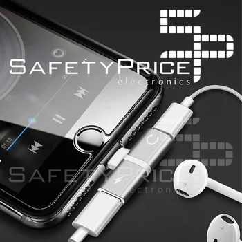 Adapter 2 in 1 Iphone Ligthning to jack headphone 3.5mm + charging silver
Adapter 2 in 1 Iphone Ligthning to jack headphone 3.5mm + charging silver