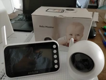 Sailvde-Monitor inteligente de bebé inalámbrico, Monitor de bebé a Color con cámara de vigilancia para interiores, niñera de seguridad electrónica, alimentación para bebés