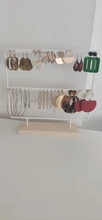 Organizador de pendientes Estante de presentación de joyería colgar y ganchos escaparate para decoración del hogar