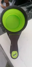 Cuenco plegable para mascotas, cuchara de comida, bolsa de comida, tazón de agua, taza medidora, cuchara de comida para perros, 1 ud.