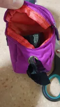 Bolsa portátil de nailon para entrenamiento de perros, Bolsa para popó de limpieza de residuos con dispensador de bolsas de basura