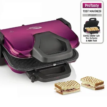 QUALITY TURKISH TRADEMARK - 180 DEGREE OPENING BODY - GOLDMASTER PT 3207 PRO-TASTY GRANITE PLATE TOASTER - CARGO INCLUDED
QUALITY TURKISH TRADEMARK - 180 DEGREE OPENING BODY - GOLDMASTER PT 3207 PRO-TASTY GRANITE PLATE TOASTER - CARGO INCLUDED
