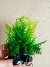 Decoración Artificial para acuario, 12 tipos de plantas, adorno de hierbas de agua, planta acuática, pecera, hierba, accesorios de decoración, 14cm