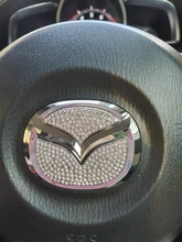 Pegatinas de diamante para decoración del volante del coche, 1 Uds., tamaño Internacional, piezas de modificación