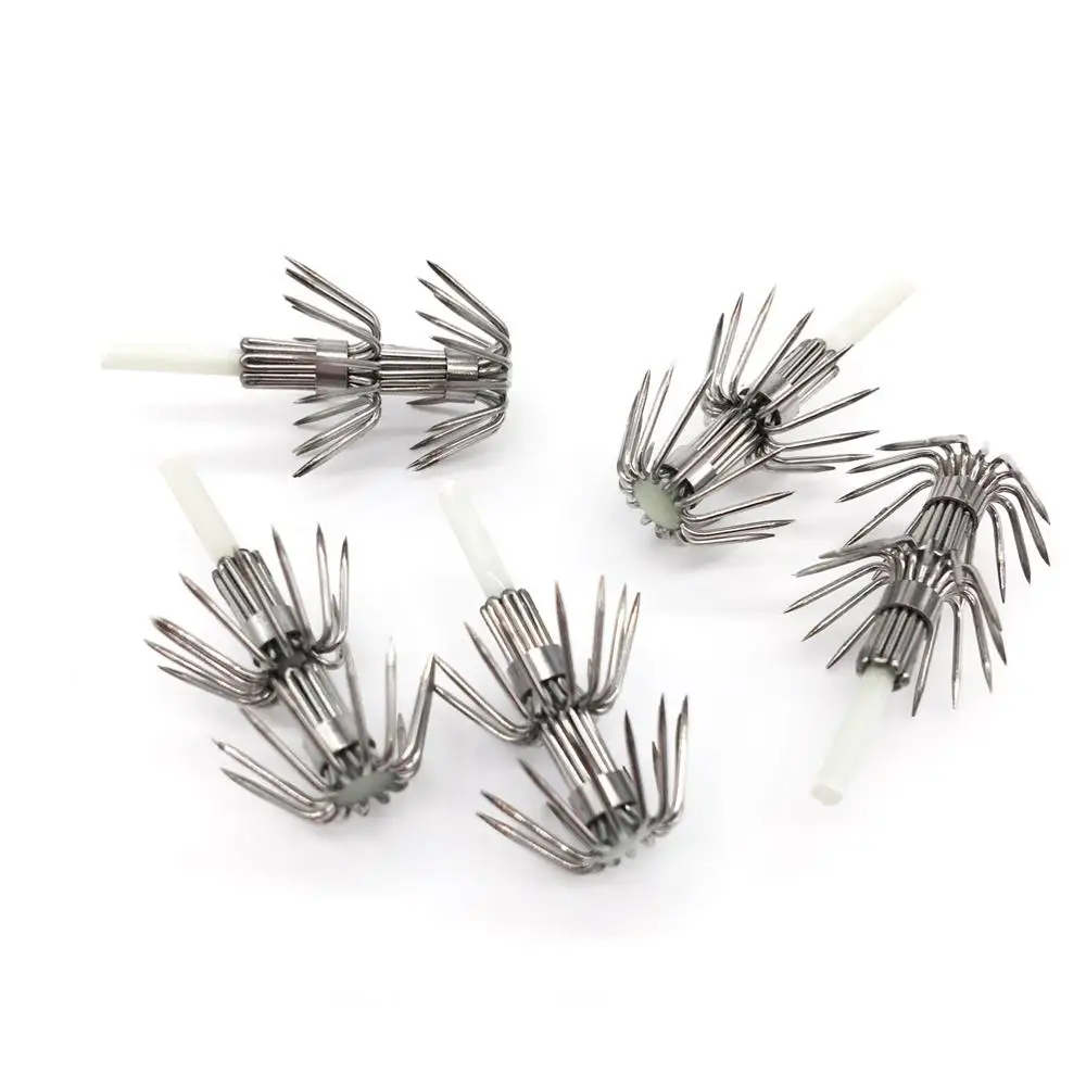 10pcs Glow Fishing Hook Stainless Steel Double Layers Umbrella Squid Cuttlefish Octopus Sea Fishing Hooks Jigging Fishhook
10pcs Glow Fishing Hook Stainless Steel Double Layers Umbrella Squid Cuttlefish Octopus Sea Fishing Hooks Jigging Fishhook