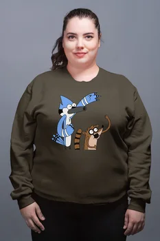 Angemiel Wear Shrieking Mordecai And Rigby Green Women Sweatshirts 
Angemiel Wear Shrieking Mordecai And Rigby Green Women Sweatshirts