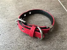 Collar de cuero personalizado para perros y gatos, placa con identificación para mascotas pequeñas