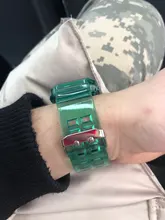 + Correa de reloj Apple apple Watch banda 44mm 40mm 42mm 38mm accesorios correa de silicona blanda transparente Apple watch Serie 6 iPhone 5 4 3