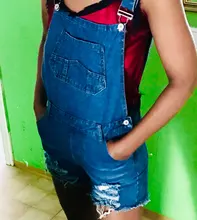 Mono vaquero agujeros para mujer, a la moda sexy Peto vaquero, traje de dama Salopette con tirantes, pantalones vaqueros cortos rasgados