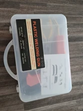 50W práctico soldador de plástico parachoques de coche reparación de la máquina de soldadura reparación herramienta caliente grapadoras para la reparación de piezas de plástico