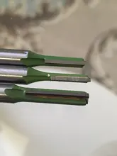 LAVIE-broca recta de carburo de tungsteno, broca de enrutador de doble flauta individual, vástago de 6mm, Fresa de madera para herramienta de carpintería, MC06020, 1 unidad