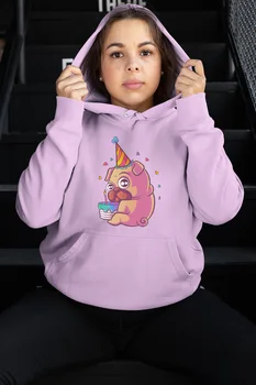 Angemiel Wear Pug Pink Women 'S Hooded Sweatshirt 
Angemiel Wear Pug Pink Women 'S Hooded Sweatshirt