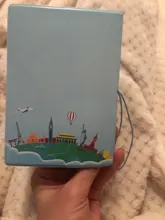 Funda de pasaporte para hombre y mujer, cubierta para pasaporte de viaje, diseño 3D de cuero Pvc, bonito