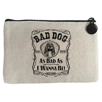 Purse phrase dog breed Basset Hound Pet Bad dog as bad as I wanna be 
Purse phrase dog breed Basset Hound Pet Bad dog as bad as I wanna be