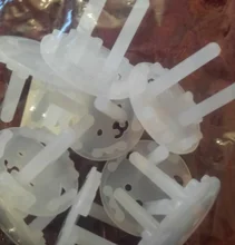 Toma de corriente de seguridad para bebés, enchufe de protección bifásico, cubierta de bloqueo de seguridad, 10 Uds.