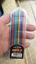 Dibujo profesional 12 colores 2B 2mm de plomo automático aceite central, Color recarga boceto de arte lápiz escolar o de Oficina de Papelería