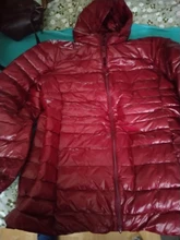 Chaquetas de pato con capucha para mujer, abrigo de invierno de talla grande, ultraligero, con capucha, Parkas portátiles, Abrigo acolchado de plumas largas, 6XL 7XL