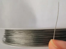 Cuerda de alambre de Color dorado/acero de alta calidad, 1 rollo, 0,3, 0,38, 0,45, 0,5, 0,6, 0,7, 0,8mm, accesorios de hilo de abalorios hechos a mano, joyería DIY