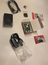 4-Model B-Accessories Switch Power-Adapter Acrylic Case Raspberry Pi Heatsink Cooling-Fan