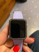 Funda protectora de diamante para Apple watch, carcasa de 44mm, 40mm, 42mm y 38mm para Apple watch band 5 4 3 2 1