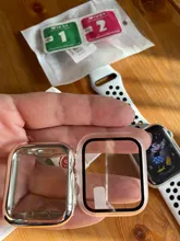 Protector de pantalla completa para Apple watch, carcasa dura mate para Apple watch 6/SE/5/4/3/360, película de vidrio templado para iwatch 2/1, 4/5