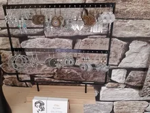 Organizador de pendientes Estante de presentación de joyería colgar y ganchos escaparate para decoración del hogar