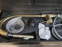 Gold Kitchen Faucet Brushed Crane Pull-Out Cold-Mixer Single-Handle Rotatble Hot 360