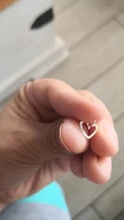 La Monada corazón Stud pendientes para las mujeres de plata 925 corazón esmerilado bien joyería aros para mujer pendientes de plata de ley 925