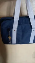 Sólido japonés bolsos de viaje de Oxford bolsa de los estudiantes de la escuela Bookbags cuadrado individual de hombro bolsas
