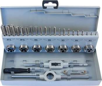 A set of three-pass hand-held universal and dies round hand series combo m3-m12, HSS-G, 32 items mtds32
A set of three-pass hand-held universal and dies round hand series combo m3-m12, HSS-G, 32 items mtds32