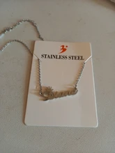 Collar de acero inoxidable con letras personalizadas, colgante con placa con nombre, Gargantilla, joyería