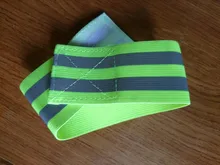 Bandas reflectantes elásticas para brazo, pierna y correas de tobillo, reflectantes de seguridad, cintas de correa para correr por la noche, caminar y ciclismo