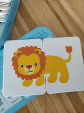 Tarjetas de puzles cognitivos para bebé, juguetes educativos, juego de relacionar, vehículo de dibujos animados, animales frutales, tarjetas didácticas en inglés para niños