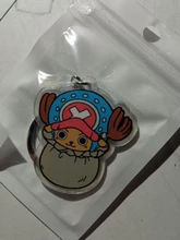 LLavero de una pieza con colgante acrílico de doble cara, accesorios de Anime, llavero de dibujos animados, 2019