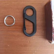 Mosquetón de 8 formas, llavero de mosquetón, anillo para escalar al aire libre, hebilla de suspensión, gancho a presión, herramienta para exteriores