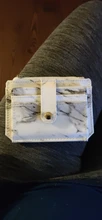 Tarjetero con textura de mármol, cartera pequeña de bolsillo para tarjetas de crédito, delgado y delgado, color blanco