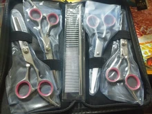Pet-Scissors Professional Cutting-Tools-Kit Pet-Barber Curved-Blade Dog Stainless