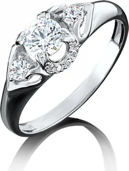 Yuz platinum ring with Swarovski crystals in white gold 
Yuz platinum ring with Swarovski crystals in white gold