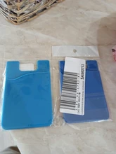 Moda pegatina adhesiva cubierta trasera tarjetero funda para teléfono celular colorido tarjetero 1 Uds