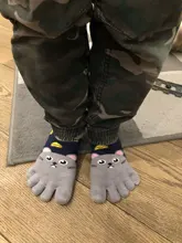 3-12 Y bebé niños niñas NIÑOS Calcetines de dibujos animados bebés niño Animal cinco calcetín con dedos calcetines del dedo del pie accesorios Calcetines
