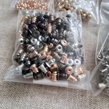 Tope para pendientes de 5x6mm, 200 Uds., accesorios para pendientes, topes traseros de pendiente bloqueados, DIY