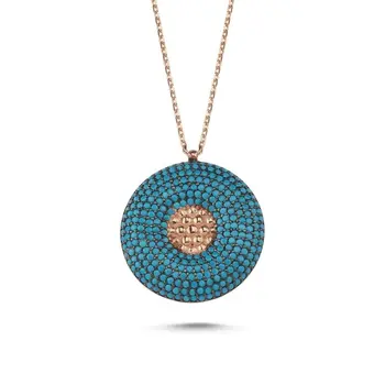 Angemiel 925 Silver Nano Turquoise Gemstone Round Ghost Pendant-Rose Gold Plated
Angemiel 925 Silver Nano Turquoise Gemstone Round Ghost Pendant-Rose Gold Plated