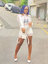 Mono Sexy de fiesta para mujer, peto sin mangas ahuecado, monos para discoteca, mono entallado para mujer 2020