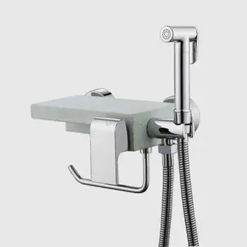 Gappo g7296 (Gappo), bidet mixer with paper holder Chrome/White
Gappo g7296 (Gappo), bidet mixer with paper holder Chrome/White