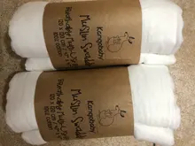 Kangobaby-Manta de fondo fotográfico de muselina para bebé, manta de muselina supersuave y transpirable, color blanco liso