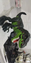 Dinosaurio tiranosaurio grande de 47cm para niños, modelo de Robot de dibujos animados, sonido eléctrico, juguete educativo para caminar