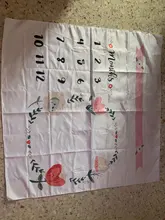 Manta de Milestone para crecimiento mensual de bebé, fondo con patrón de dibujos animados, toalla de memoria