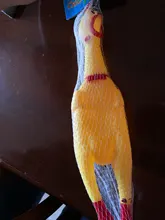 Pollo chillón de juguete para perros, juguete de goma Molar seguro para perros, para masticar, ventilar pollo