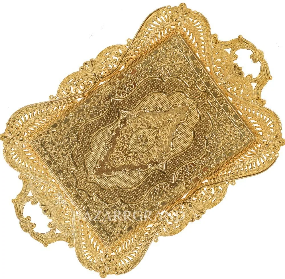 Gold Decorative Turkish Ottoman Moroccan Tea Coffee Beverage Serving Tray for Bar Open Clothes Home Rustic FREE SHİPPİNG
Gold Decorative Turkish Ottoman Moroccan Tea Coffee Beverage Serving Tray for Bar Open Clothes Home Rustic FREE SHİPPİNG