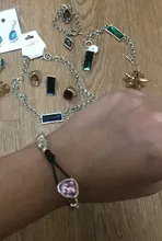 Anslow-pulsera de cristal rosa y azul para mujer, nuevo diseño hecho a mano, cuerda de envoltura, cuentas, regalo, joyería para mujer, LOW0735LB